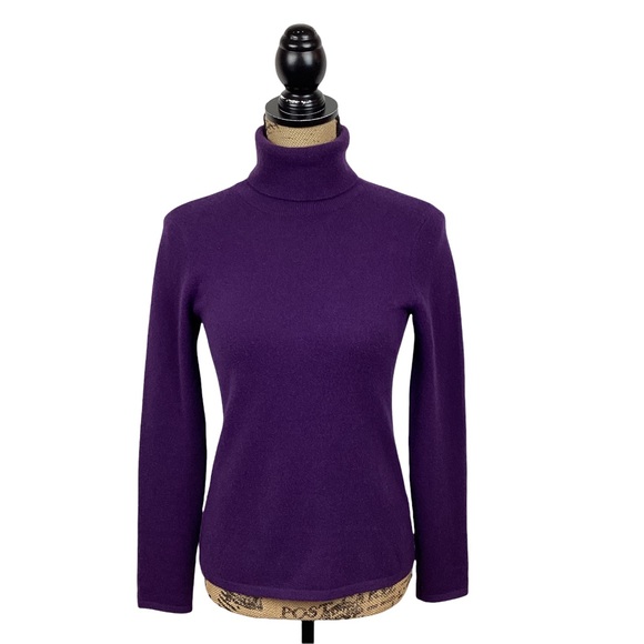 Saks 5th Avenue Black Label Cashmere Sweater Purple